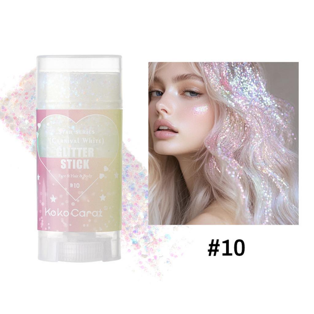 Glitter & Body Paint Stick with Star Sparkles for Face, Lips and Body - Festival Stage Makeup