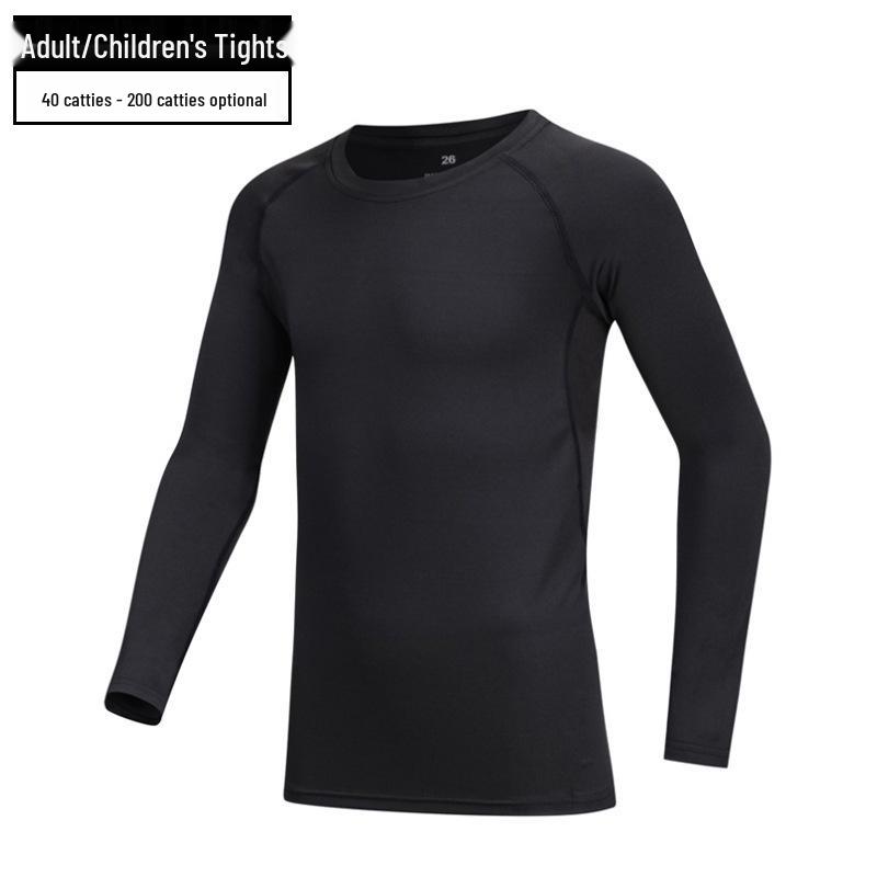 Plush Kids' Basketball & Football Quick-Dry Training Suits for Boys - Autumn/Winter Sports Tights & Base Layer Tops