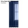 1/2Pcs Rod Pocket Voile Sheer Curtain Door Drape Shades  Living Room Bedroom Kitchen Decoration