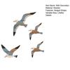 4Pcs/Set Seagull Wall Decoration Seaside Style Wall Accents Rustic Charm Handcrafted Bird Wall Hanging