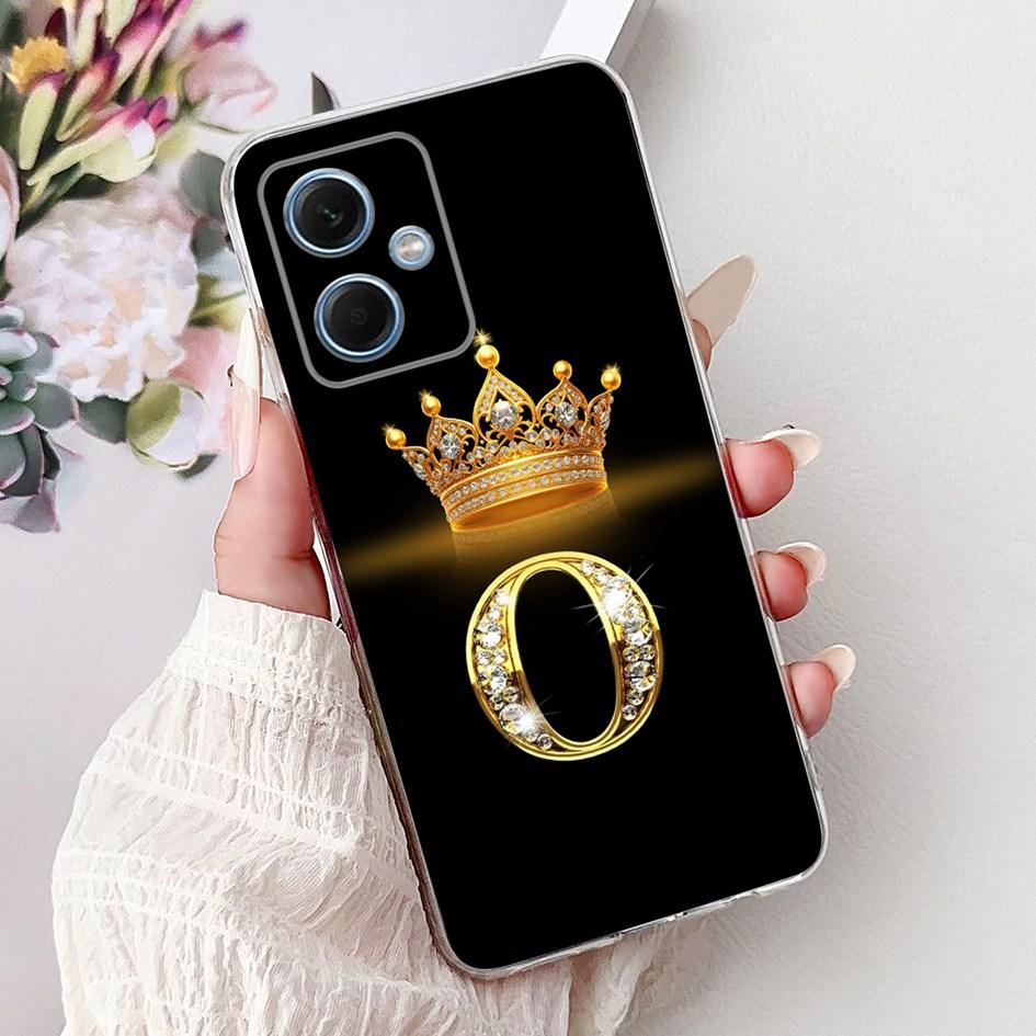 For Xiaomi Redmi Note 12 5G Case Lovely Crown Letters Transparent Silicone Soft Slim Cover For Redmi Note 12 Pro Plus Phone Bags