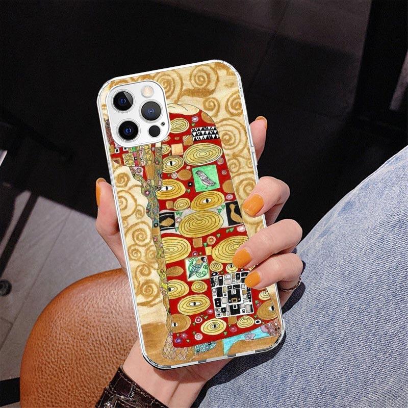 Kiss by Gustav Klimt Desig Phnoe Case for Iphone 17 Air 16 11 12 13 Mini 14 Plus 15 Pro Max 7 8E SE 2020 16ProMax Phone Cover Co
