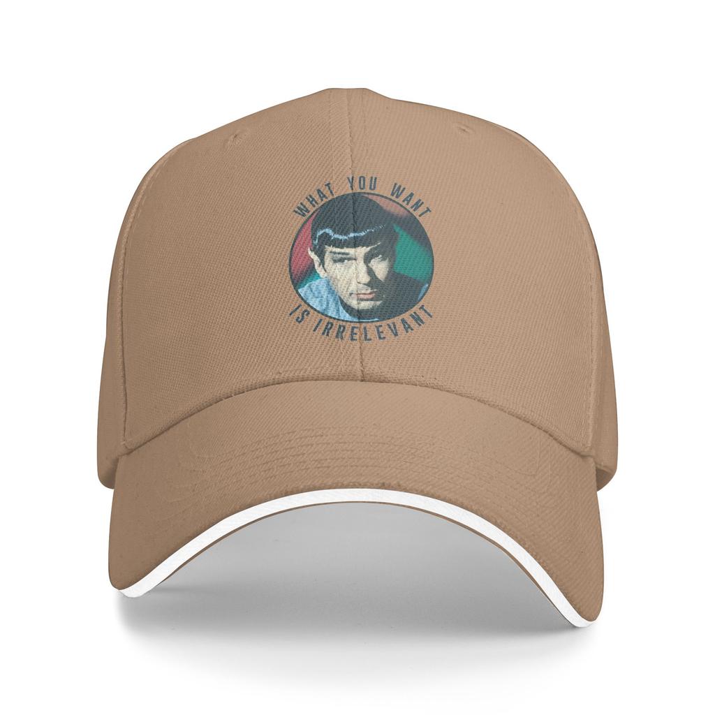 Summer Stars Treks The Original Series Spock What You Want Is Irrelevant Baseball Cap Outdoor Sport Y2k Funny Sun Trucker Hat