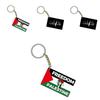 Portachiavi con Bandiera della Palestina Stiloso per Regalo Design Moderno Minimalista Adatto a Varie Occasioni
