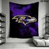 Baltimore Ravens Wall Tapestry Aesthetic Wall Hanging Printed Fabric Blanket Decorative Tapestries for Bedroom Living Room Home Decor