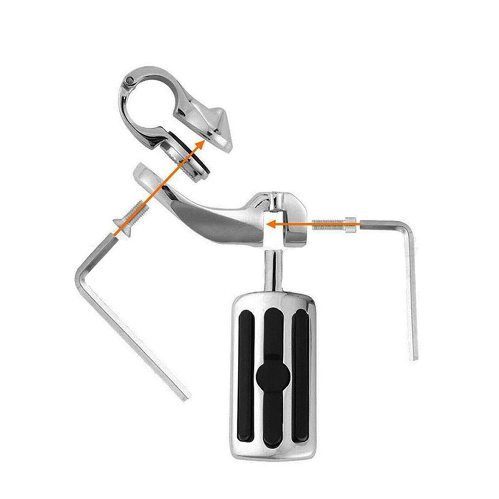 Engine Guard Highway Pegs Comfortable Motorcycle Highway Foot Pegs Reliable Durable for Davidson 2 (Long)