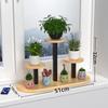 YIXI Oval 4-Tier Window Sill Flower Stand