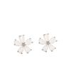 Náušnice Sakura Stud pre ženy Nové Trendy Ľahký Luxus Niche High-end Kvetinové Náušnice Hanfu Jesenné a Zimné Modely
