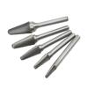 Hartmetallfräser-Set Einfachverzahnt Rotationsfeilen Bits 6mm Schaft für Metallbearbeitung Holzschnitzerei Oberflächenreinigung