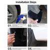 4PCS Car Wheel Mudguards Shockproof Front Rear Wheel Protective Black Car Mudflaps Kit for Suzuki Jimny 1998 To 2018
