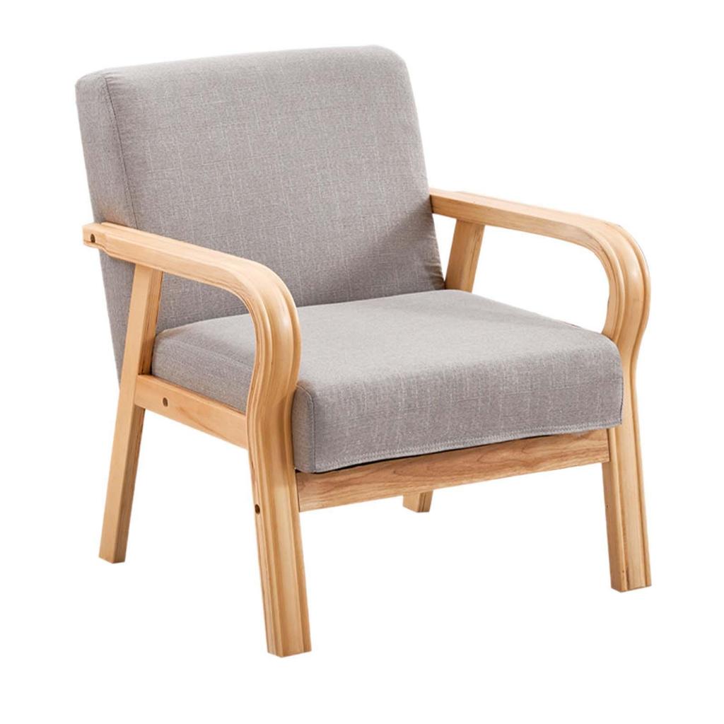 Accent Chair Side Chair Comfortable Reading Chair Wood Frame Lounge Chair for Balcony Bedroom Waiting Room Apartment Makeup Room