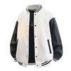 Retro Baseball Collar Baseball Uniform Street Loose Jacket