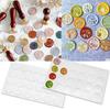 Ny 24 Håligheter Vaxsigill Stämpelform Silikonplatta Mat DIY Hantverk Vax Förseglingsmatta Verktyg Scrapbooking Presentförpackning Inbjudningskort