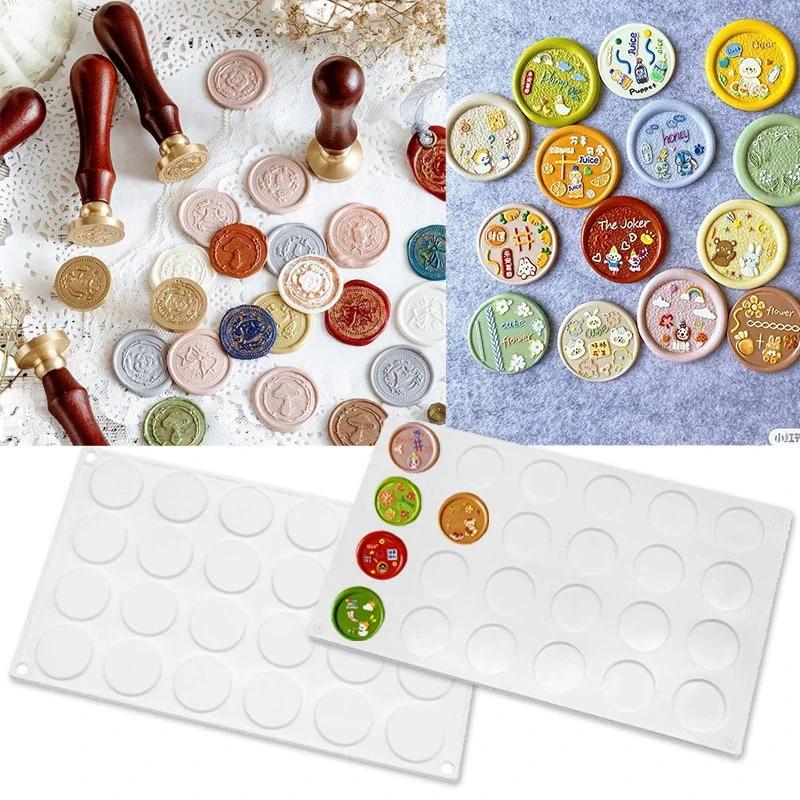 Nová forma na 24 pečetí voskových razítek Silikonová podložka Podložka DIY Řemeslo Vosková pečetící podložka Nástroj Scrapbooking Dárkové balení Pozvánka