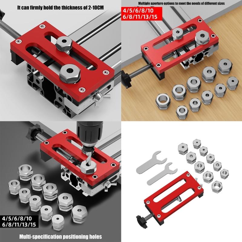Adjustable Punch Positioning Guide Positioning Tool for Accurate Drilling in Aluminum Alloy and Metalwork Projects