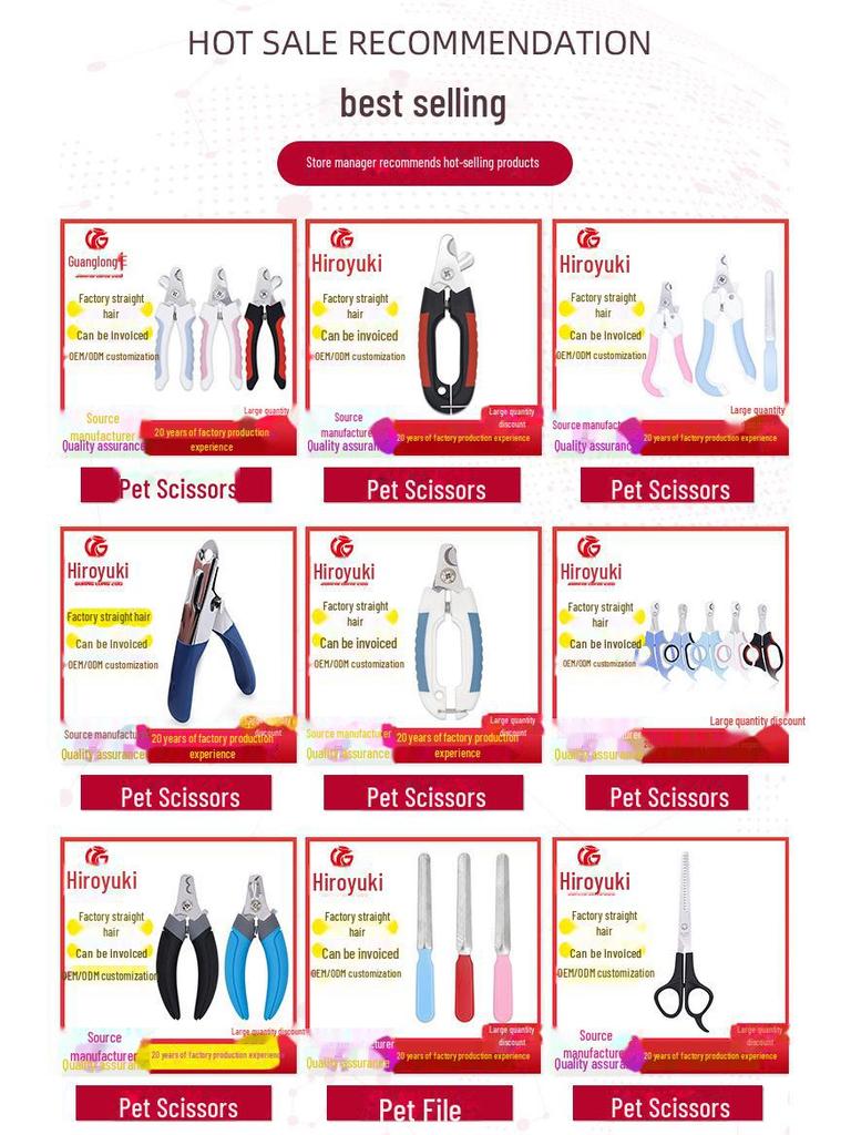 Stainless Steel Pet Nail Clippers for Dogs and Cats