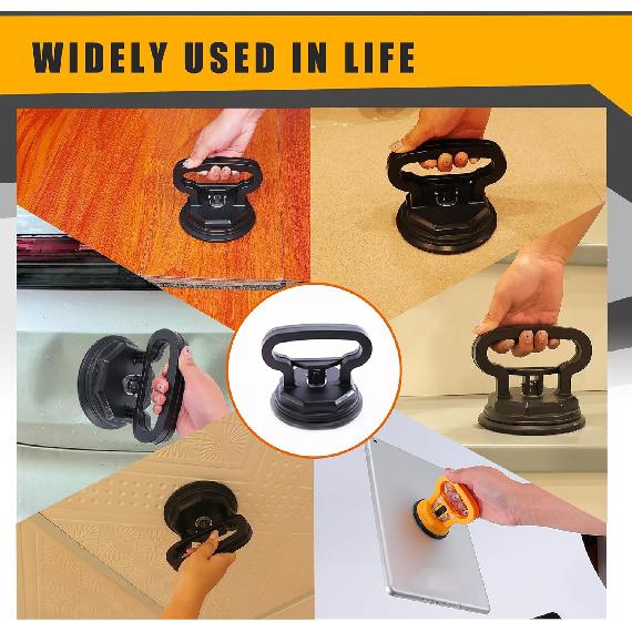 Amooca Glass Suction Cup Lifter Heavy Duty Tile Marble Suction Cup Vacuum Lifter With Handle For Granite Lifting & Window Replacement 40 Lbs Load