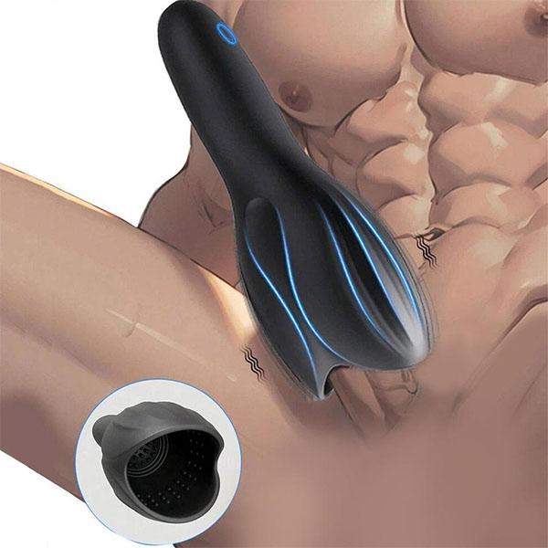 Trenér mužského glansu, ztluštění obvodu penisu Prodloužená doba sexu s 10 režimy Mužský masturbátor Penis Trainer Mužské hračky pro dospělé