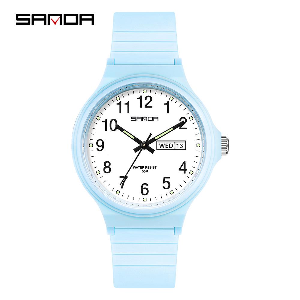Sanda Trendy Student Watch: Simple, Casual, Versatile, Fresh Style