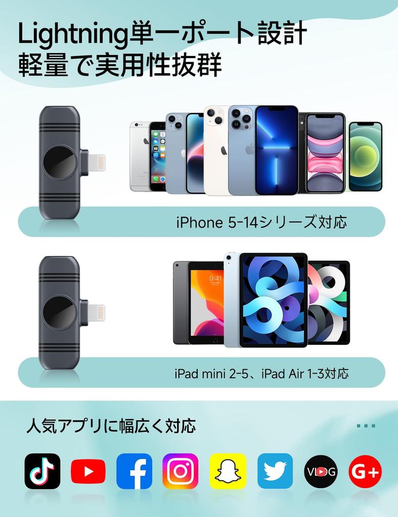 High Sensitivity and Functionality New for Zaahir Wireless Lavalier Compatible with iPhone Noise Audio Sound Instant SNR 30m Transmission 9 Hours of