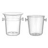 Ice Bucket for Parties Insulated Beverage Tub Clear Acrylic Champagne Bucket for BBQ Entertaining Home Bar Accessories Buffet