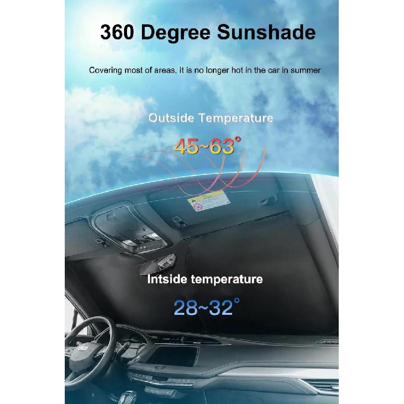 For Tesla Model 3 Y S X YL Juniper 2025-2020 2026 Thicken Front Windshield Sunshade Sun Shade Anti-UV Sun Shading Screen CoverWindshield Sunshades 1