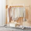 Clothes Rack with Pole Large with Easy 120cm Stylish "Regibelie" Casters, Hanger, Capacity, Space-Saving, Shelf, Assembly, Wide,