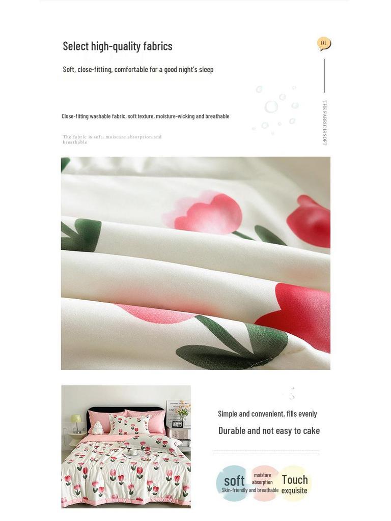 Summer Cotton Air Conditioning Quilt - Washable, Cool & Perfect for Gifting