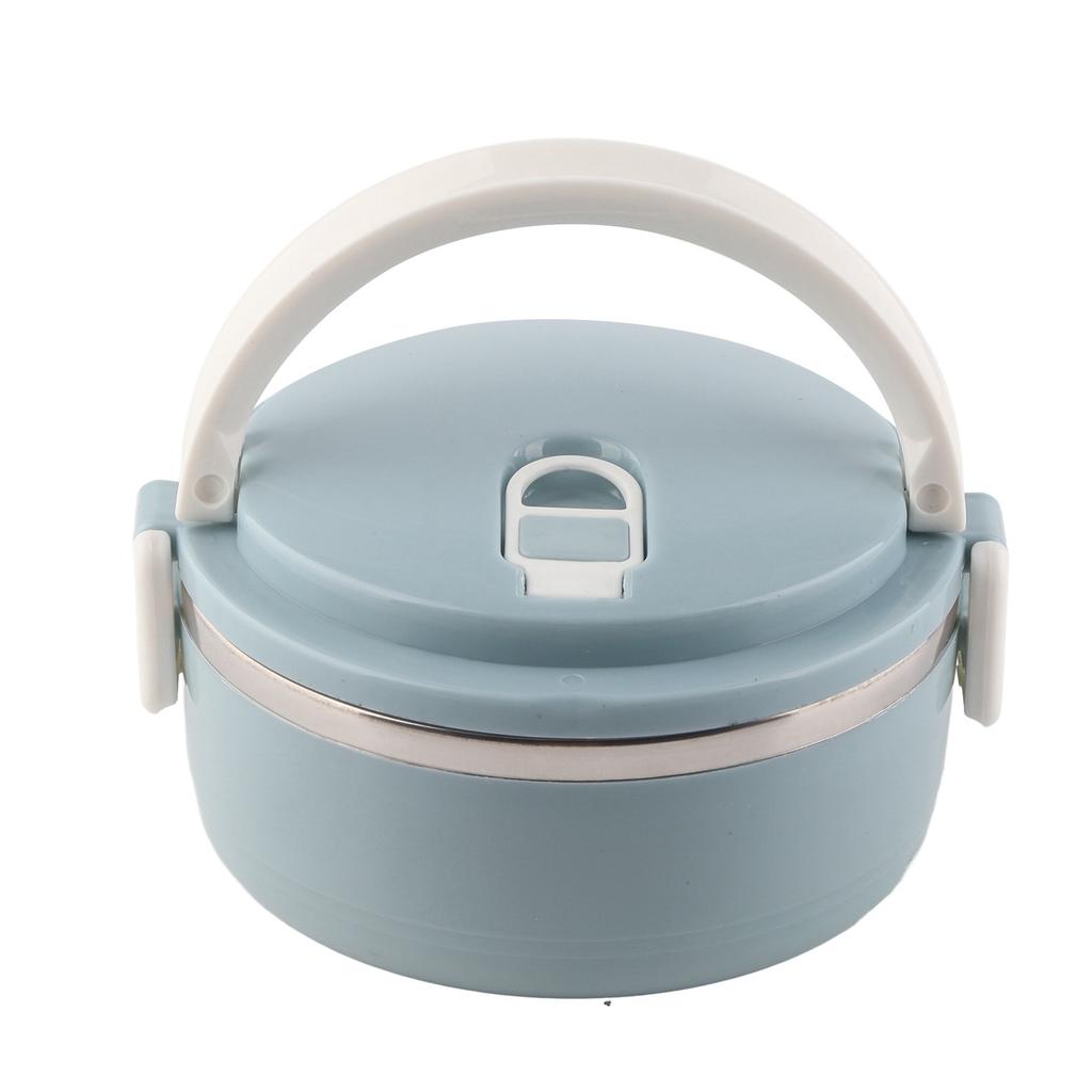 Przenośny pojemnik na żywność ze stali nierdzewnej na makaron ryżowy w kolorze niebieskim