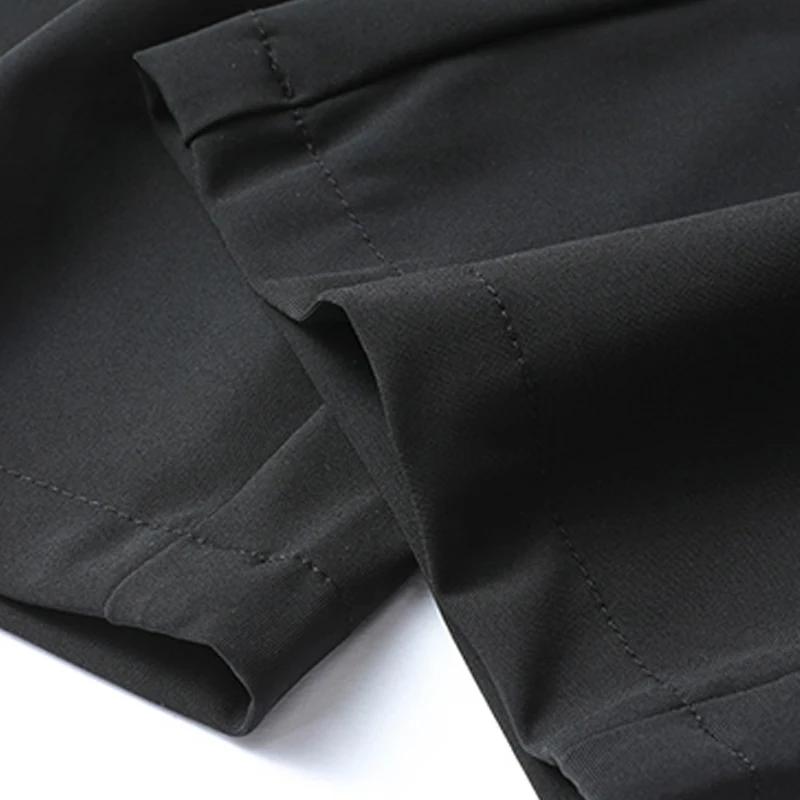 Romon Men's Summer Ice Silk Straight-Leg Casual Pants