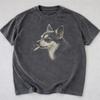 Maglietta Chihuahua Fumatore Retrò, T-shirt Grafica Cane Vintage Anni '90, Maglietta Divertente Faccia di Cane, Regalo per Amanti dei Cani