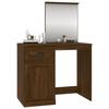 VidaXL Dressing Table with Mirror, Makeup Table with Storage, Cosmetic Table, Bedroom Furniture, Modern, 816767