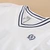 Girls' White Summer Dress V-Neck Polo Pleated Dress for School 5-12 Years Girls Clothing