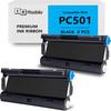 2 Pack PC501 Ribbon Compatible with Brother PC 501 PC-501 Fax Cartridge Replacement for Brother FAX 575 Fax 878 Fax 888 Printers