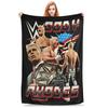 Cody Rhodes Vintage Strickdecken Flauschige Überwurfdecke Flugzeugreisen Personalisierte Leichte Tagesdecke,