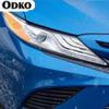 Car Headlight Tint Smoked Black Protective Film TPU Stickers TPU Sticker  For Toyota Camry XV70 2018