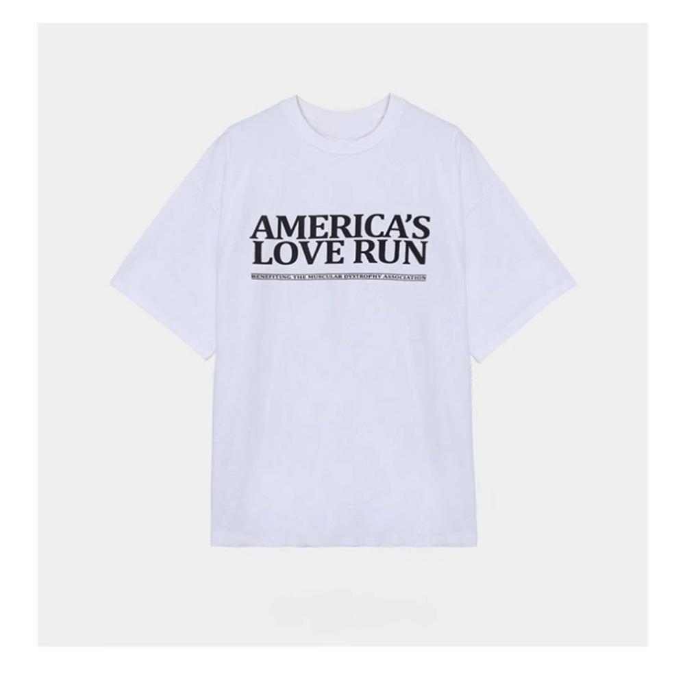 Men's Casual Ins Fashion English Letter Printing High-quality Cotton Loose Short-sleeved T-shirt