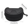 Hard EVA Ski Goggle Case Water Resistant Shockproof Storage Box with Safety Zipper, Protective Shell for Snow Sport Goggles
