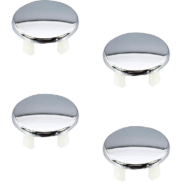 4 Pieces Bathroom Basin Sink Overflow Cover Rings Sink Overflow Ring Hole Round Basin Trim Drain Cap Cover for Kitchen Bathroom Single layer