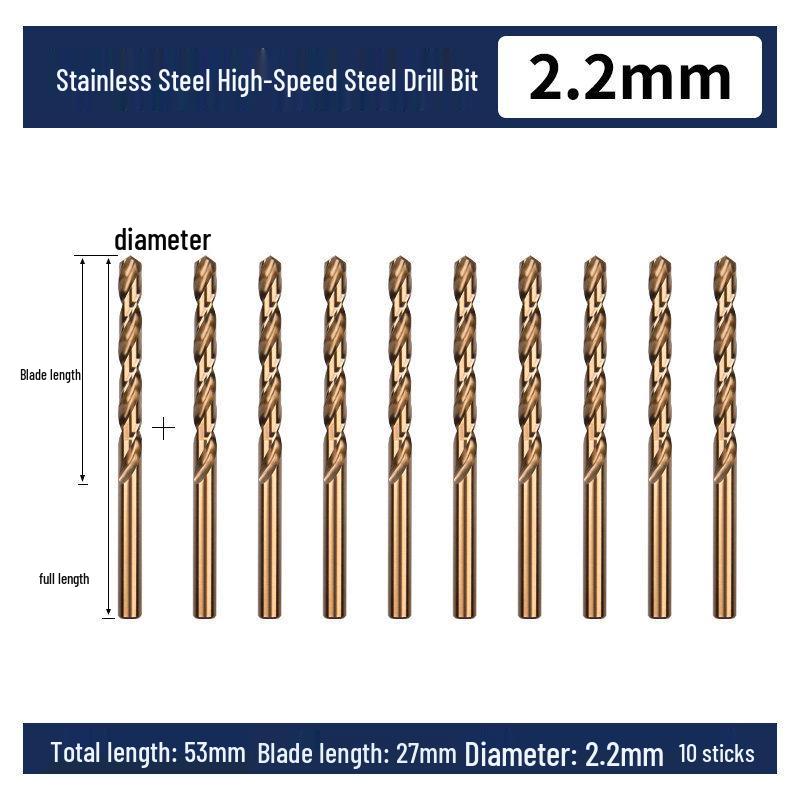 Cobalt Twist Drill Bit for High-Hardness 304 Stainless Steel and Metal