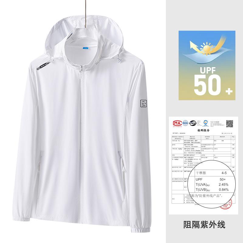 Outdoor cycling sunscreen clothing men's summer cold silk cool fishing large size sunscreen clothing women's UV protection sunscreen jacket