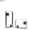 Rectangular Metal Frame Suspension Ball Geometric Artwork Ornaments Desk Decoration Golden/silver Abstract Crafts Modern Decor
