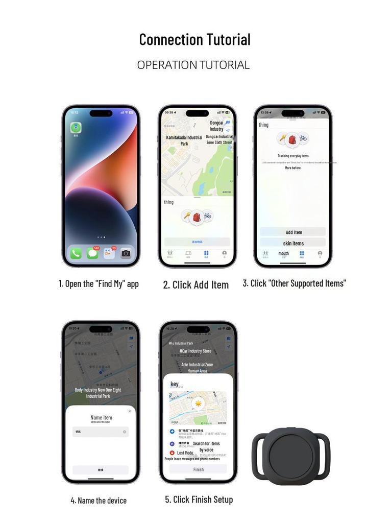 AirTag Haustier-Tracker: Bluetooth GPS Halsband für Katzen & Hunde