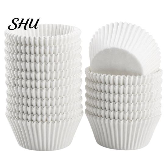 Greaseproof Muffin Paper Liners 200Pcs Cupcake Baking Cups Food Easy Release Cake Trays Grade BPA Free Non-stick Oil-proof