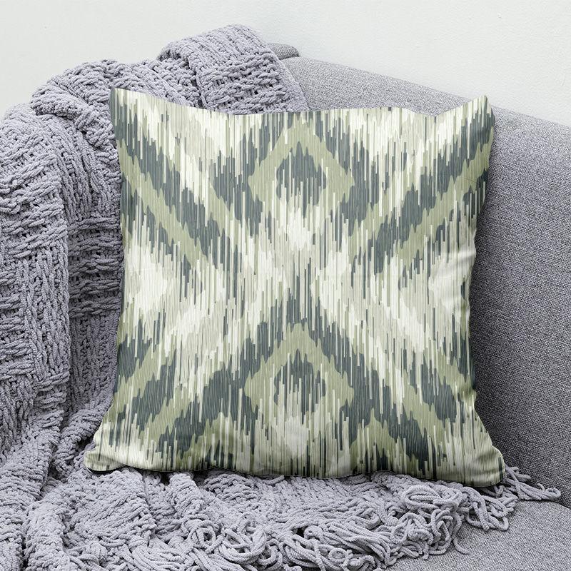 Niche Earth Color Simple Pillow B&B Sofa Back Cushion High-end Pillow Cover Double-sided Printing