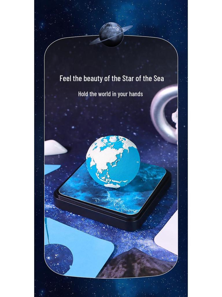 Eco-Friendly 2026 Earth Day 3D Paper Carving Calendar & Creative Desktop Ornament Sticky Note Pad