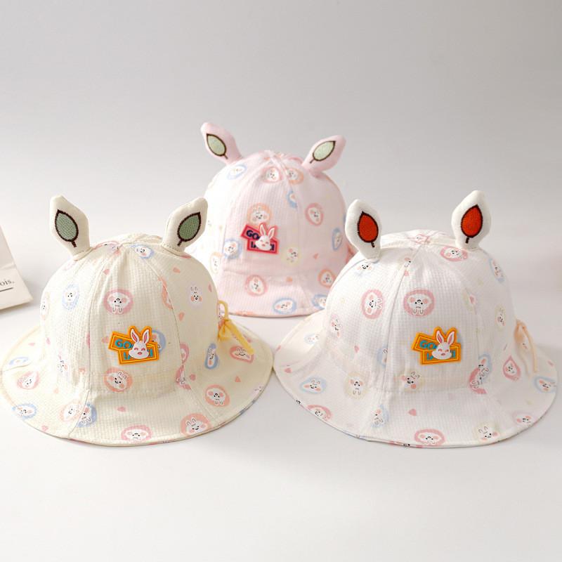 Cute Thin Newborn Baby Fisherman Hat Spring Autumn Sunshade Cap For Infant Toddler Boy Girl
