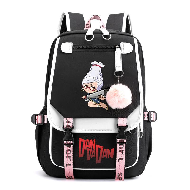The New Dandadan Bold Party Surrounding Printing Trend Junior High School Students Large-capacity Leisure Schoolbag