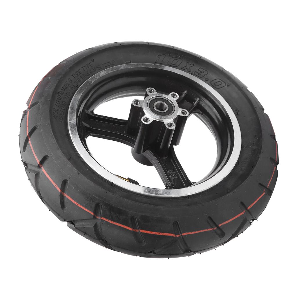 10 X 3in Electric Scooter Tyre Inflatable Natural Rubber Damping Effect with Hub Outer Inner Tire