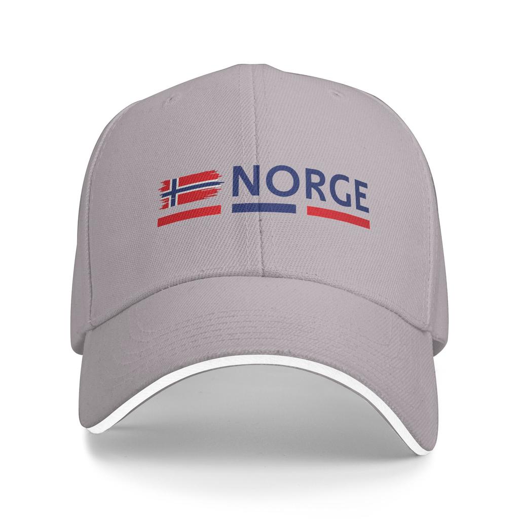 Norway Flag design Baseball Cap y2k Funny Female Male Trucker Hat Breathable Design Outdoor Gym Snapback Cap Birthday Present